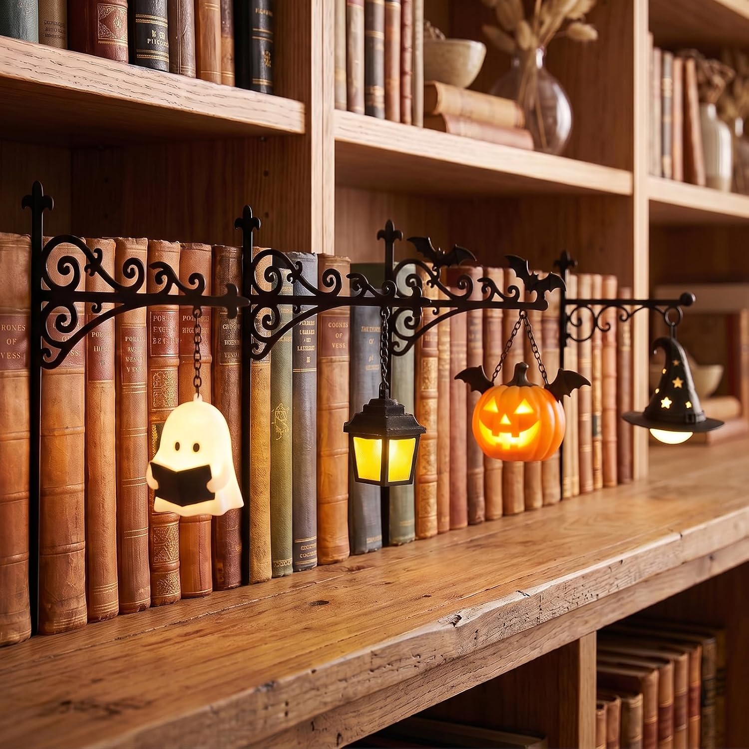 Home Decor Room - Library Lantern-Decorative Bookshelf Lighting Reading Nook