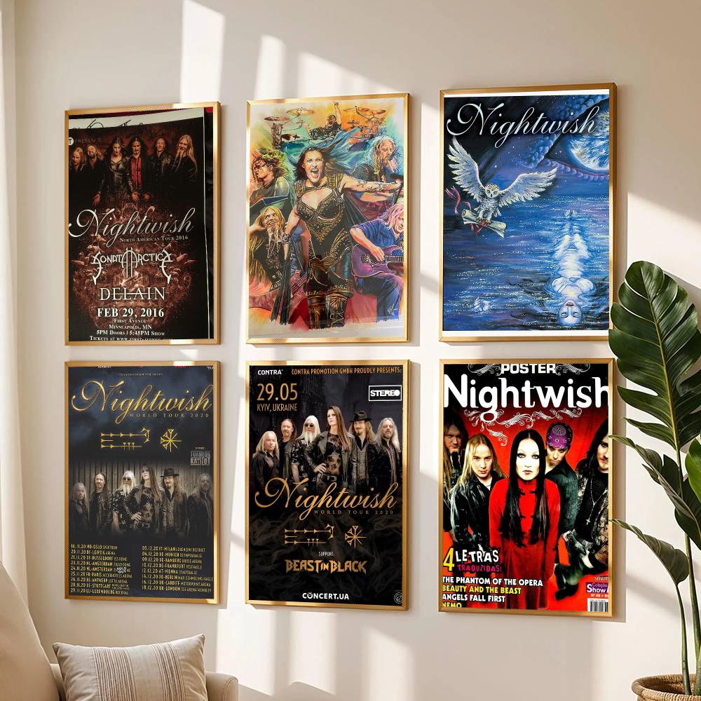 Home Decor Painting - band N-Nightwish-H Painting Calligraphy Boho Botanical