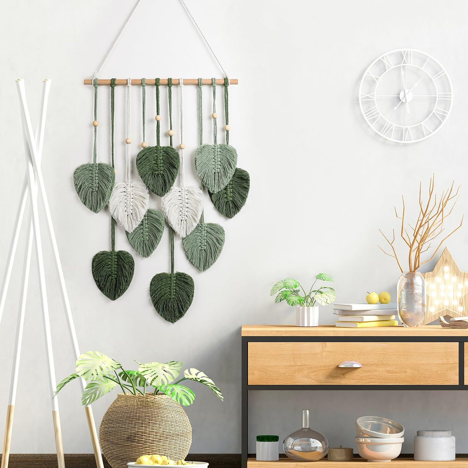Bohemian Macramé Leaf Wall Han - Macrame Wall Hanging review and price