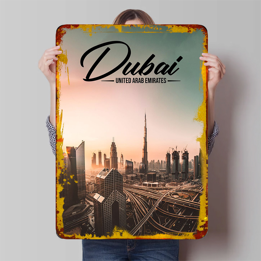 Dubai Cityscape Metal Wall Art - Home Decor Uae review and price