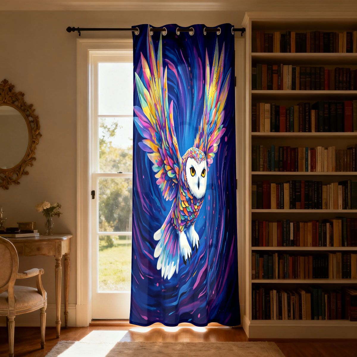 1PC Colorful Starry Sky Flying - Home Decor Curtain review and price