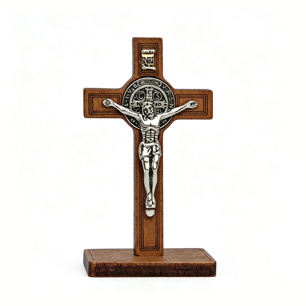 St Benedict Standing Crucifix  - Home Decor Theme review and price