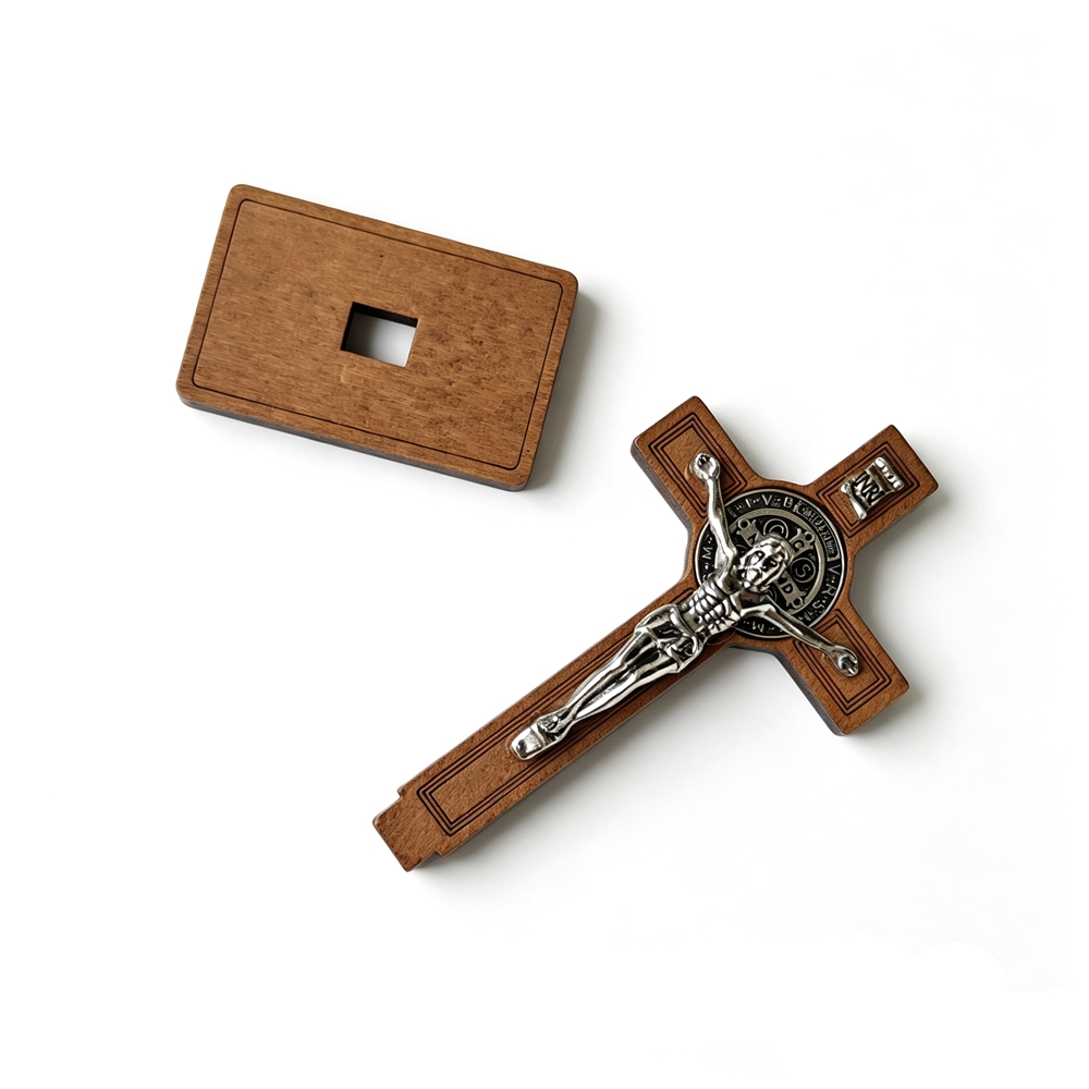 St Benedict Standing Crucifix  - Home Decor Theme review and price