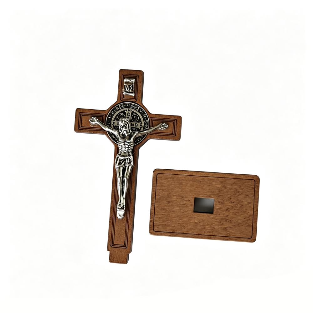 St Benedict Standing Crucifix  - Home Decor Theme review and price
