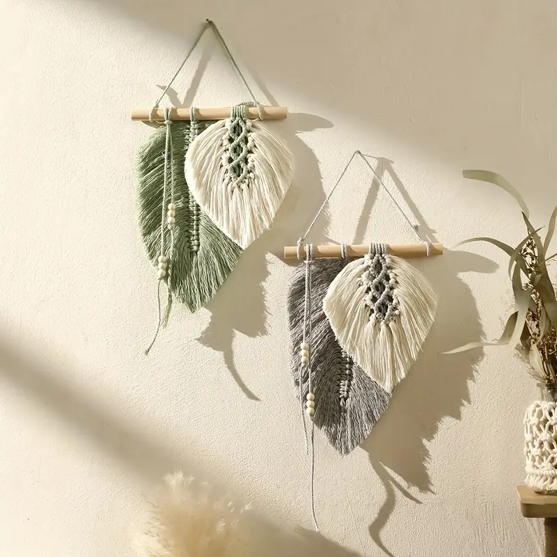 Handmade Macrame Leaf Wall Han - Macrame Wall Hanging review and price