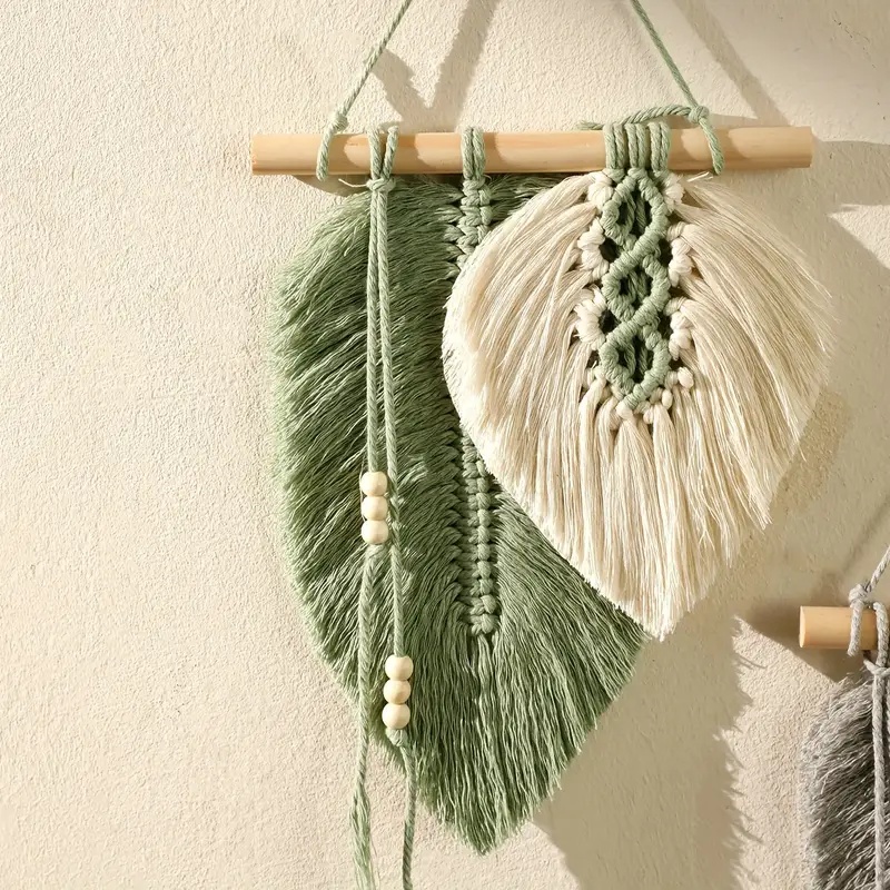 Handmade Macrame Leaf Wall Han - Macrame Wall Hanging review and price
