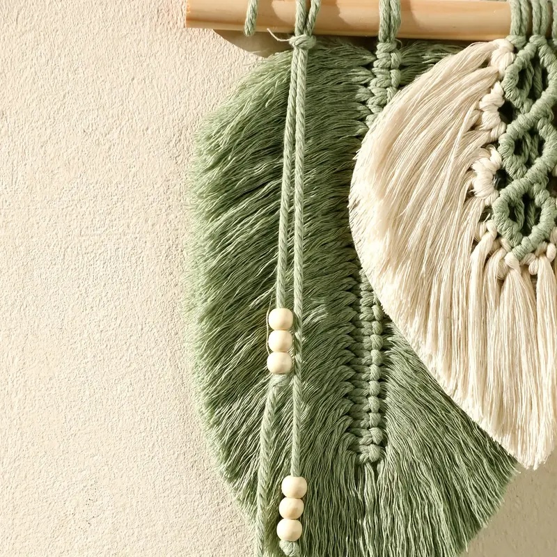 Handmade Macrame Leaf Wall Han - Macrame Wall Hanging review and price