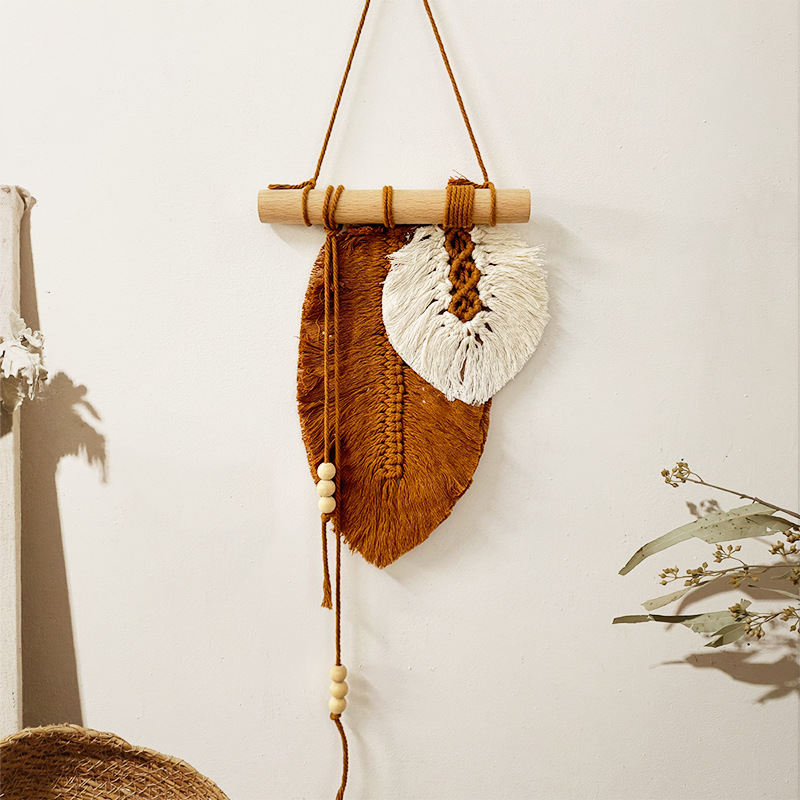Handmade Macrame Leaf Wall Han - Macrame Wall Hanging review and price