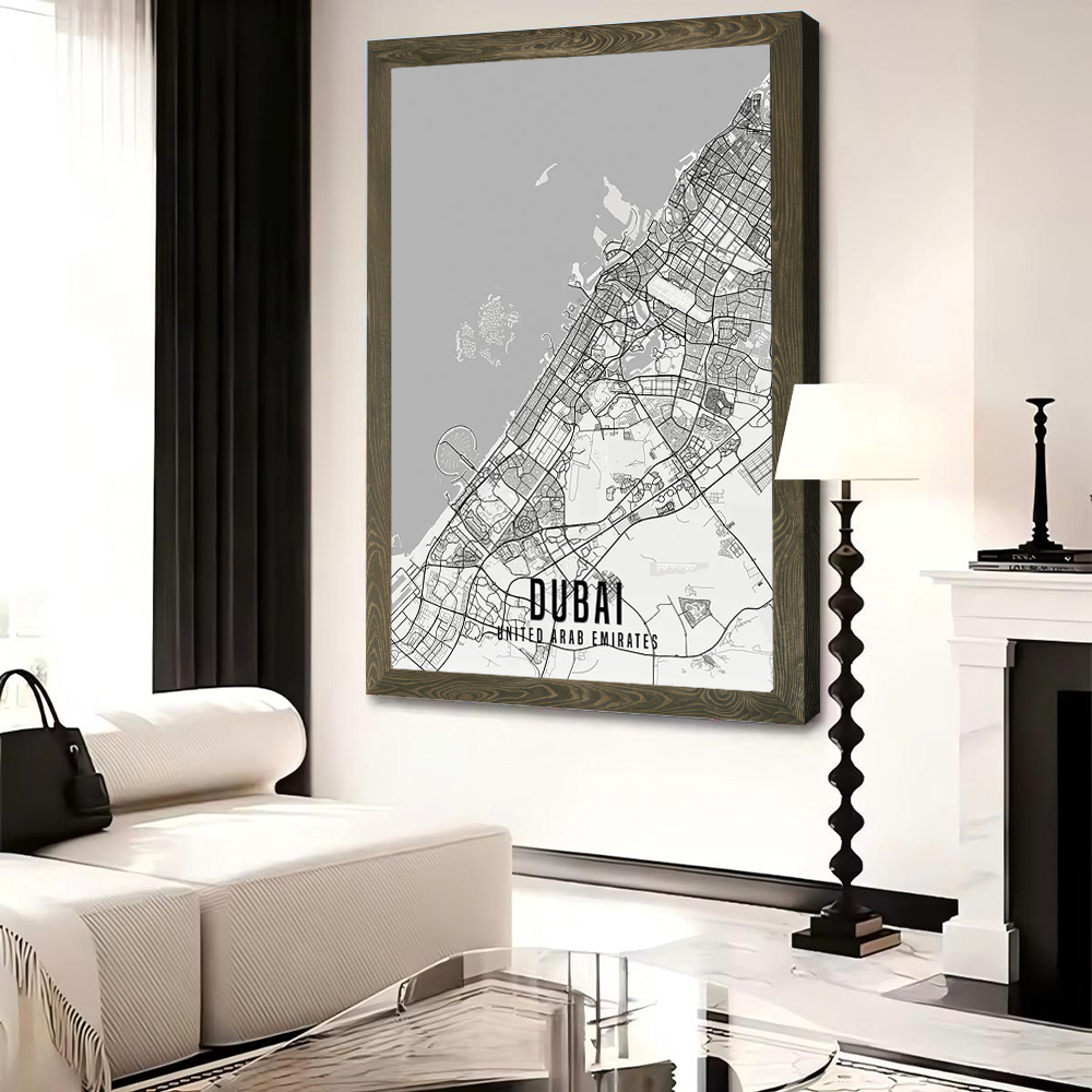 UAE Dubai City Map Poster Canv - Home Decor Uae review and price