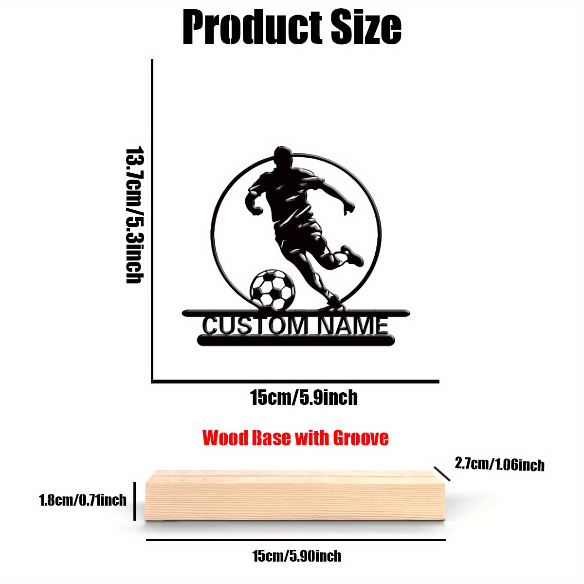 Custom Soccer Player Metal Sta - Home Decor Theme review and price