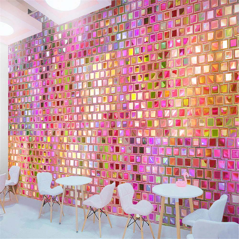 Custom Colored mosaic wallpape - Home Decor Online Shopping review and price