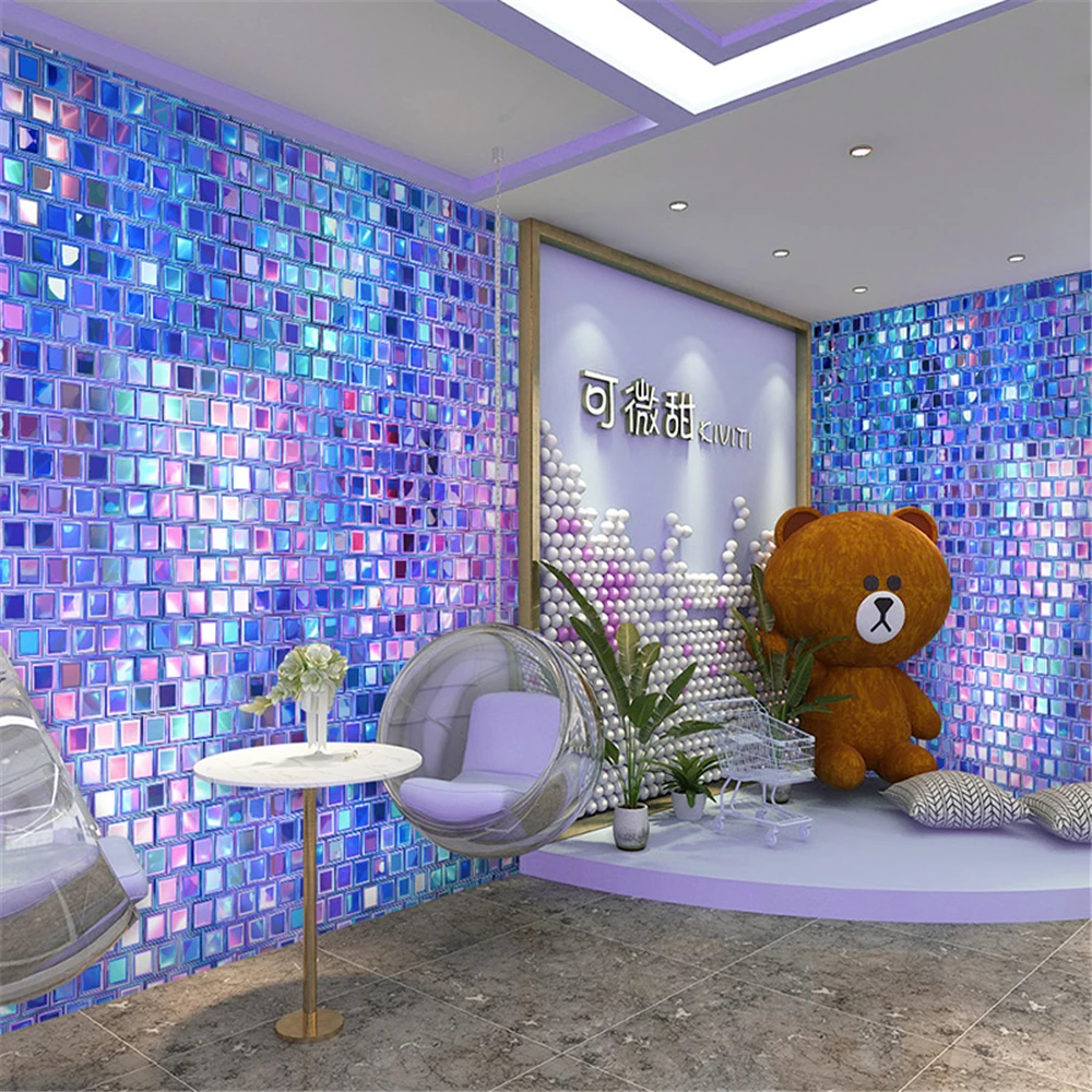 Custom Colored mosaic wallpape - Home Decor Online Shopping review and price
