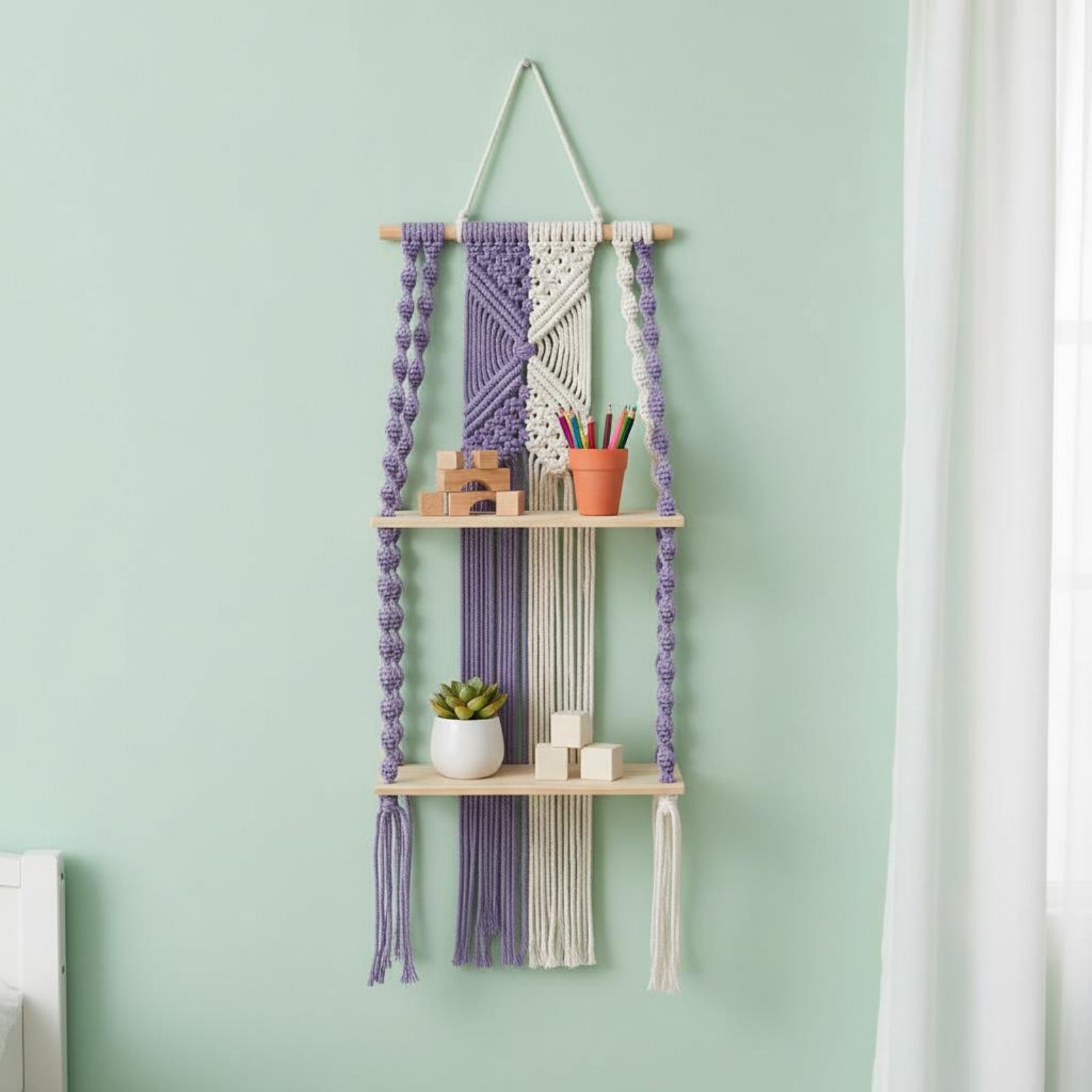 Boho Wall Hanging Shelf Handma - Macrame Wall Hanging review and price