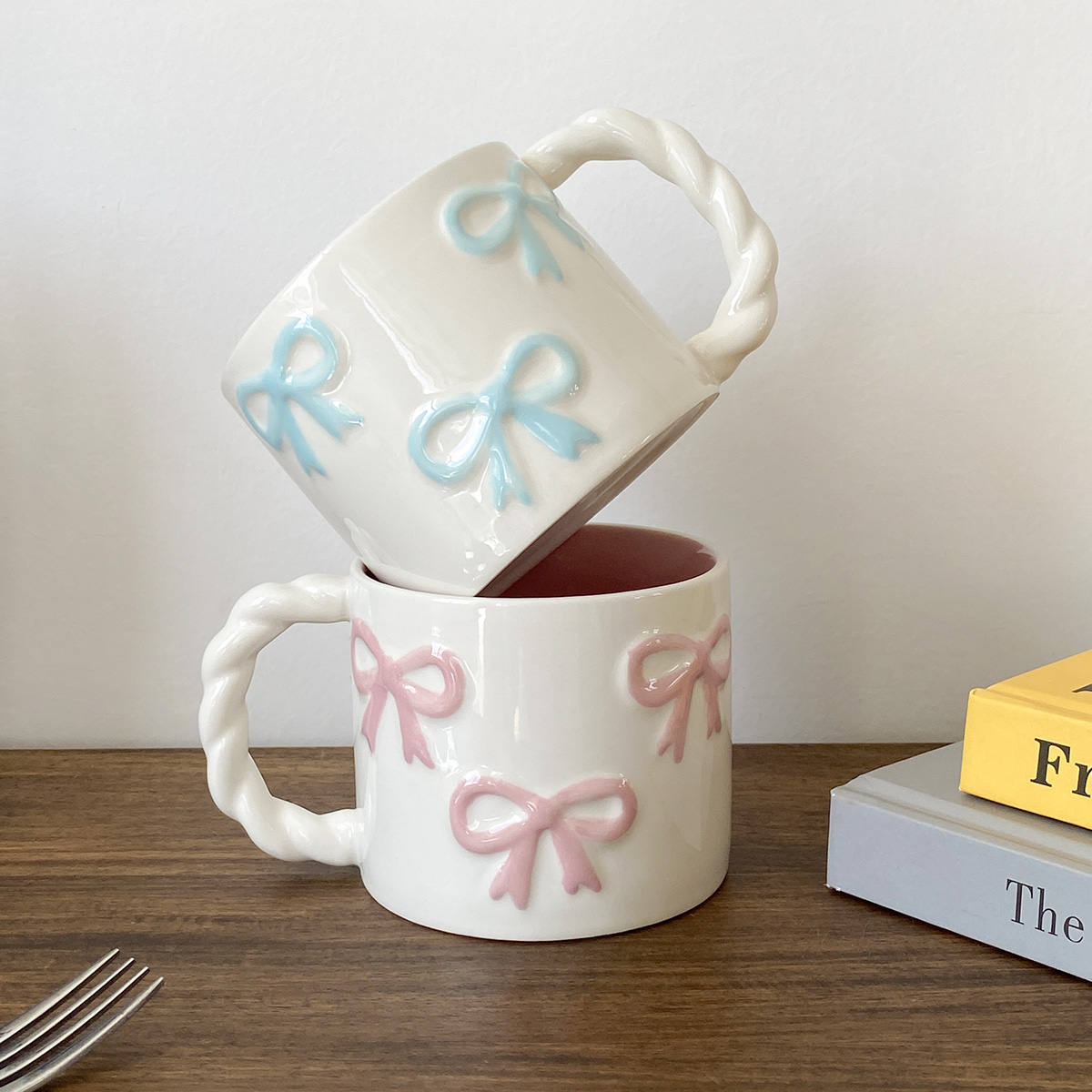 1Pc 13.4oz Pink Ceramic Mug wi - Home Decor Theme review and price