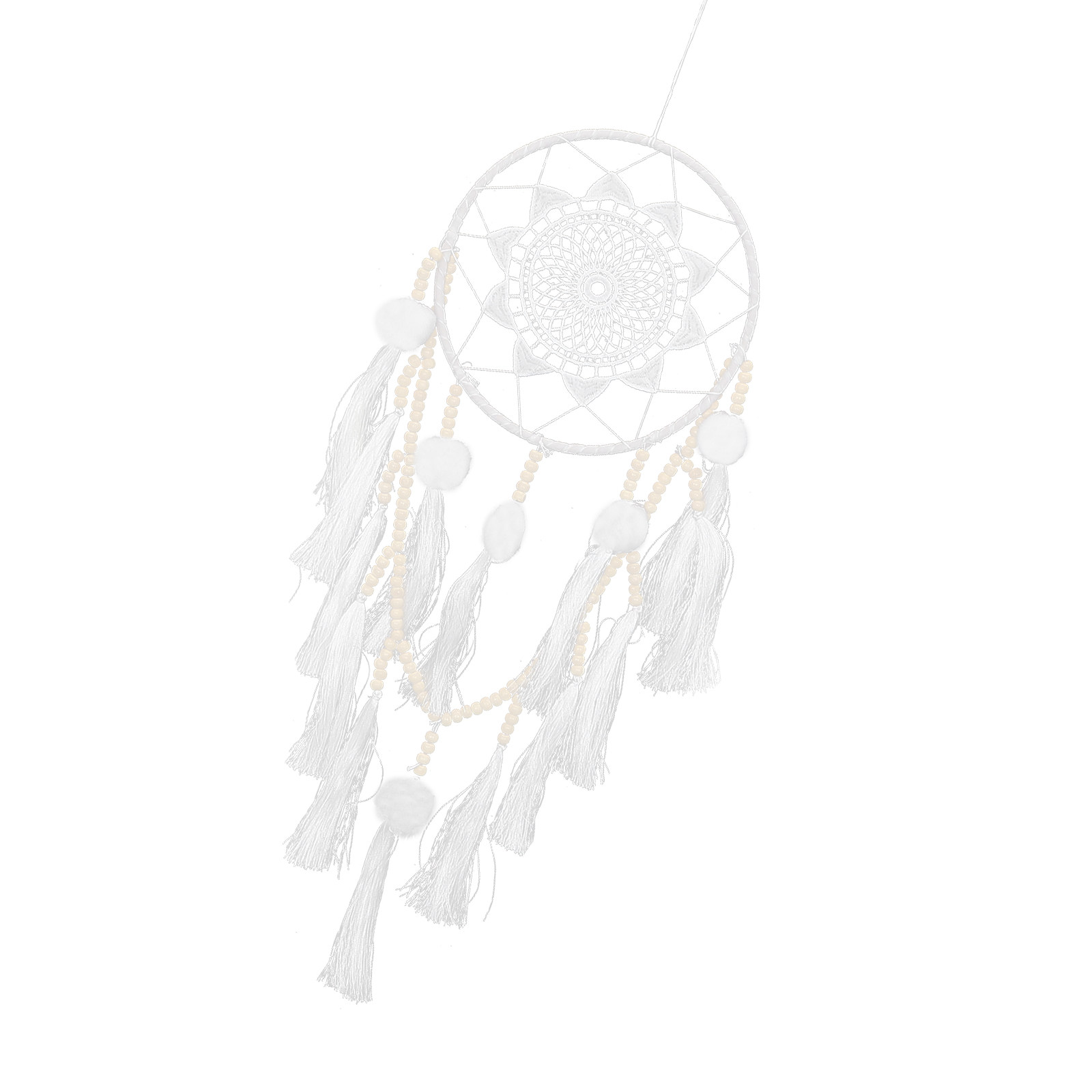 Large White Dreamcatcher Bohem - Macrame Wall Hanging review and price