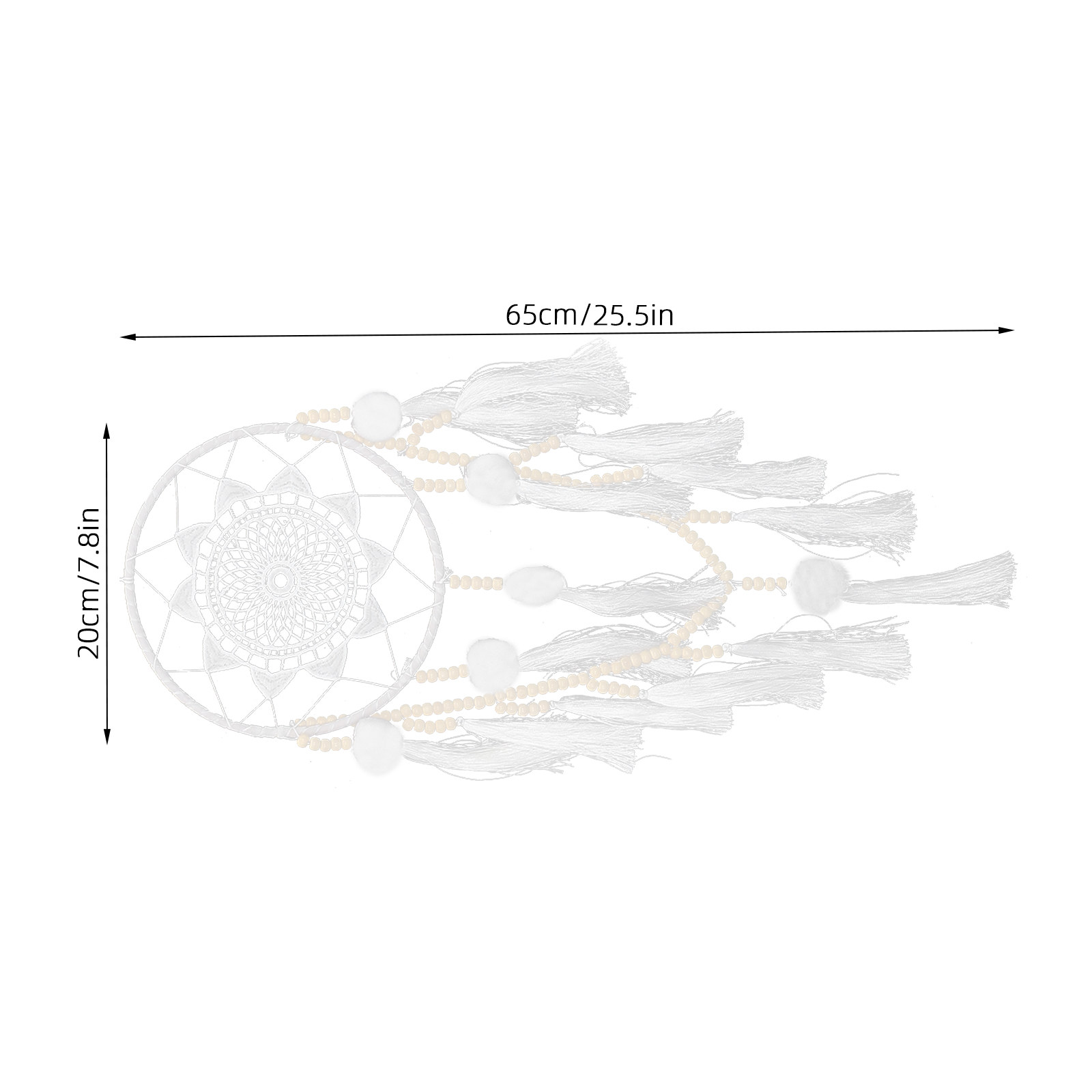 Large White Dreamcatcher Bohem - Macrame Wall Hanging review and price