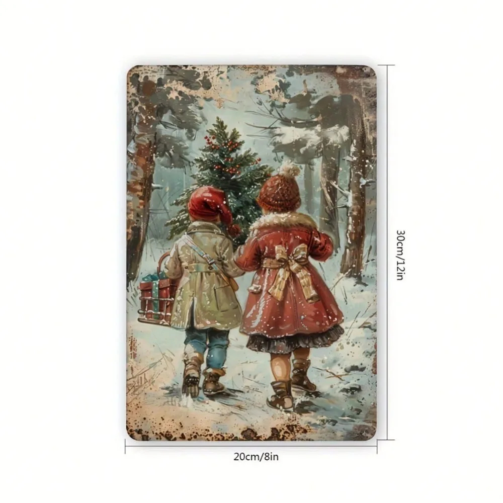 Vintage Christmas Metal Sign 8 - Home Decor Location review and price