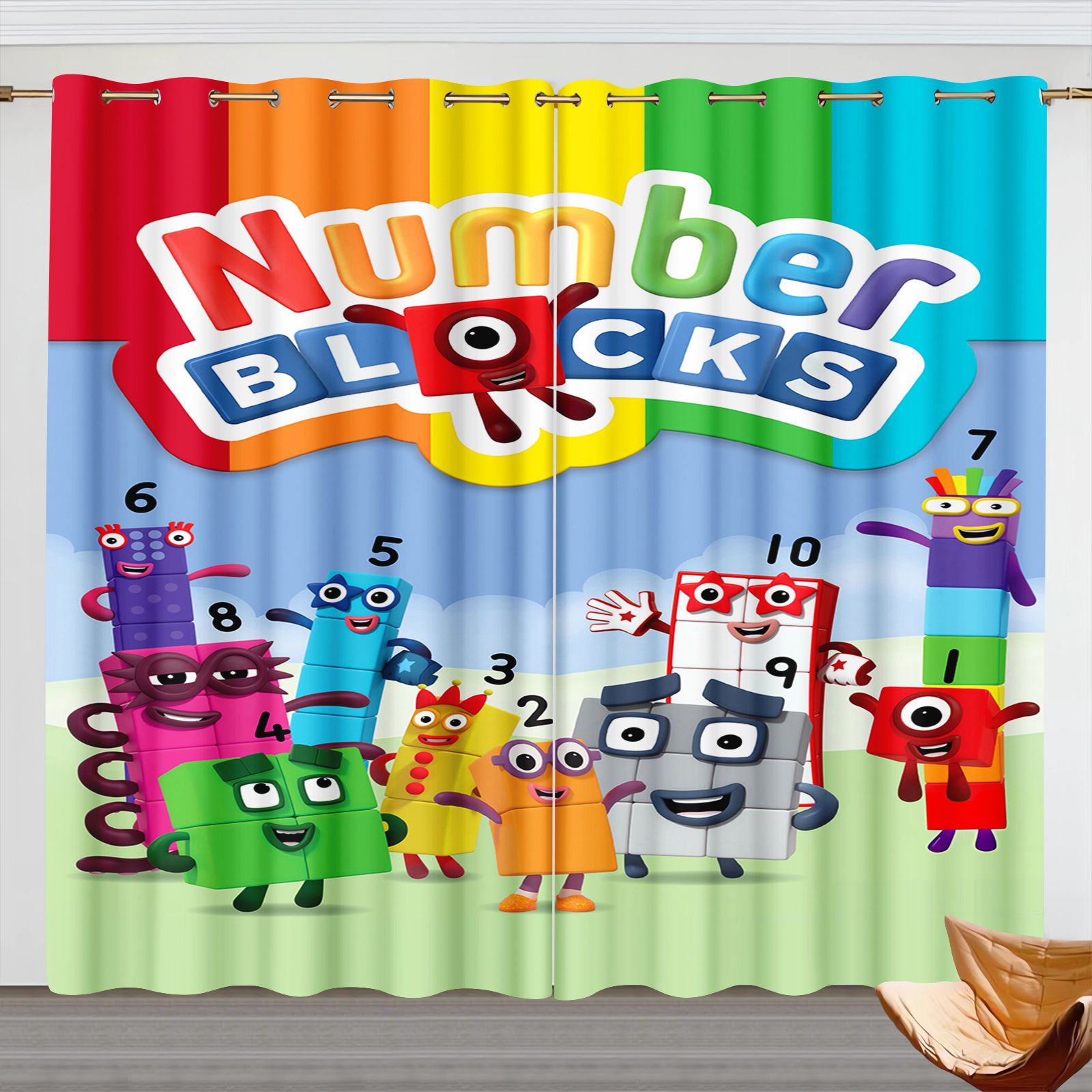 Numberblocks Cartoon Curtains, - Home Decor Curtain review and price