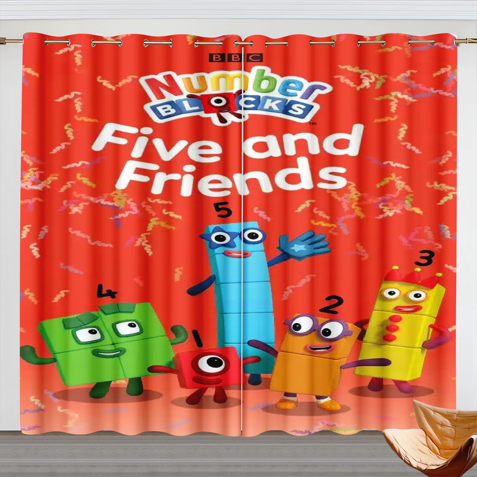 Numberblocks Cartoon Curtains, - Home Decor Curtain review and price