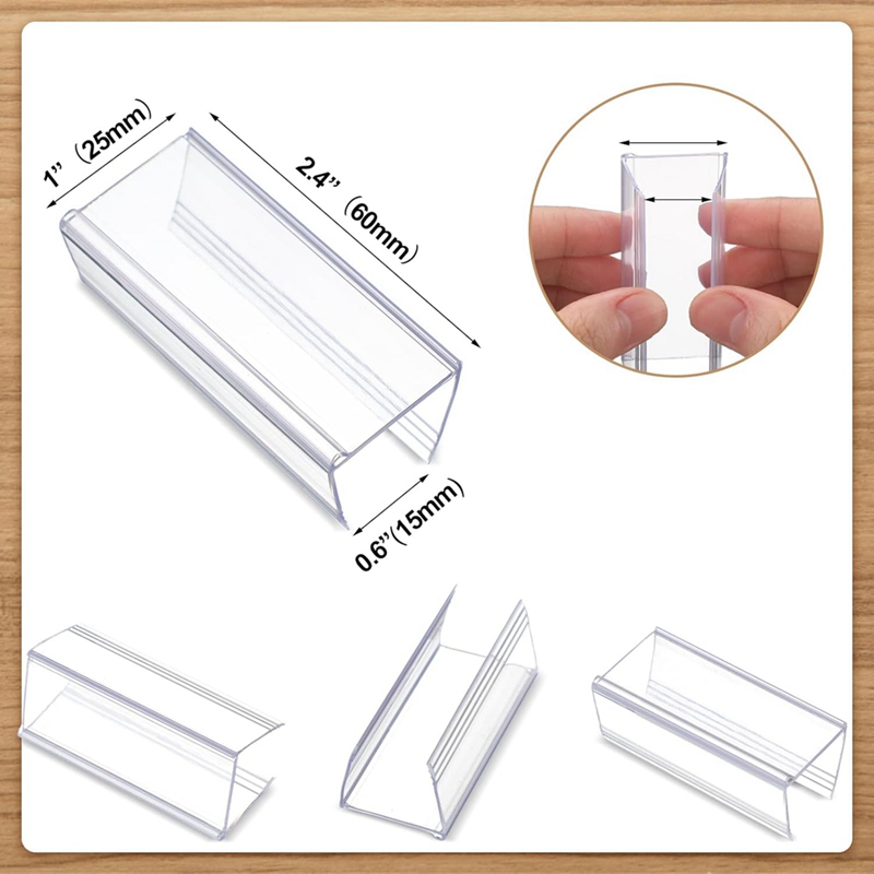 100 Pcs Wood Shelf Label Holde - H&M Home Decor review and price