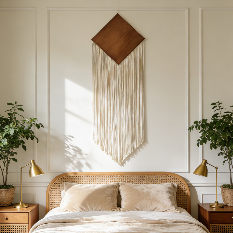 Bohemian Cotton Rope Woven Tap - Macrame Wall Hanging review and price