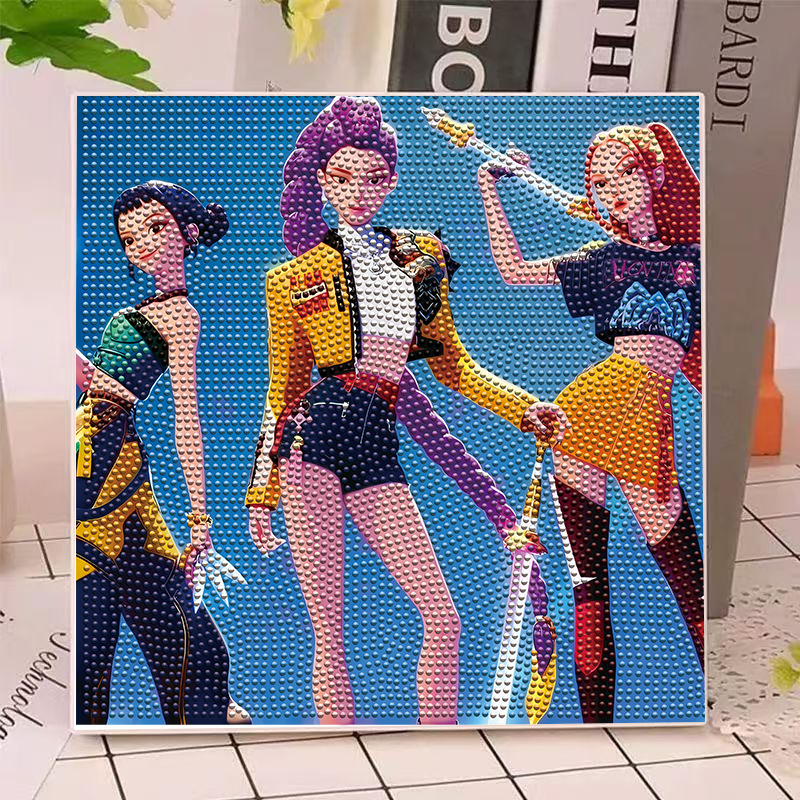 Anime Hunters Gilrs Lumi Mila  - Home Decor Painting review and price