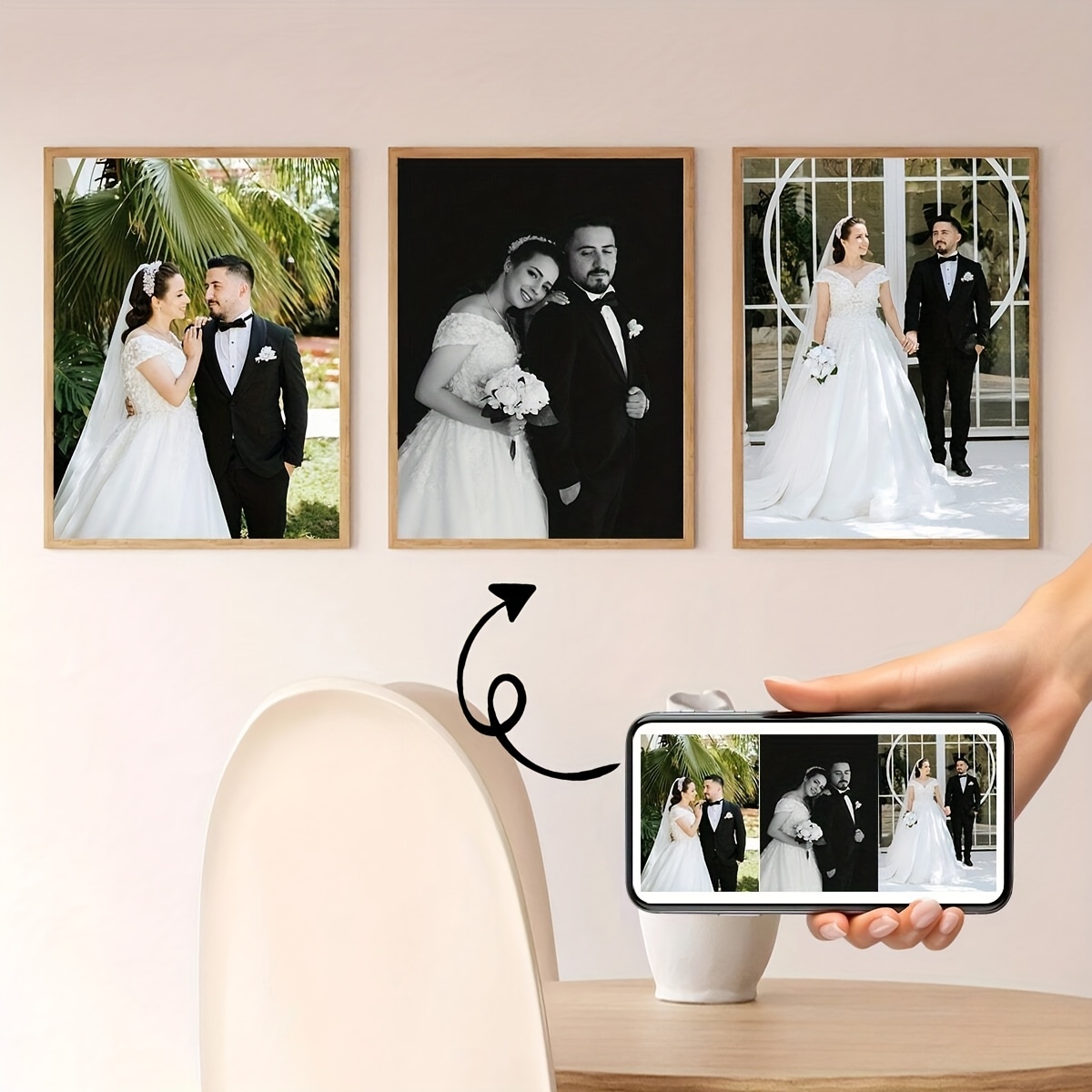 3pcs/set Custom Square Canvas  - Home Decor Theme review and price