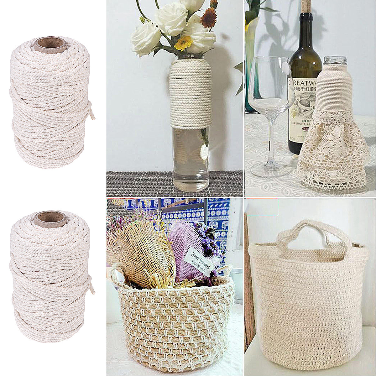 100M Natural Cotton Rope 5Mm U - Macrame Wall Hanging review and price