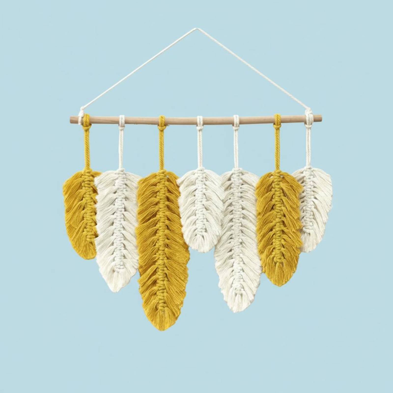 Macrame Feather Wall Hanging H - Macrame Wall Hanging review and price
