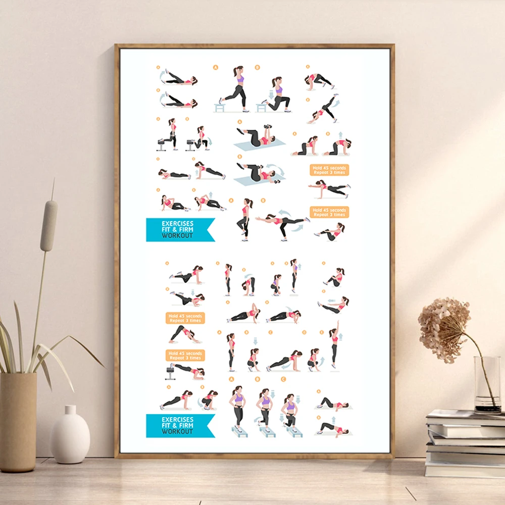 Silk Cloth Wall Poster GYM Exe - Home Decor Examples review and price
