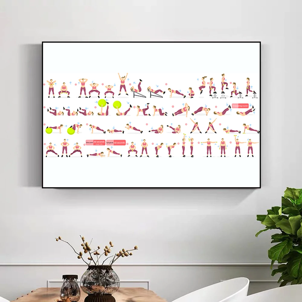 Silk Cloth Wall Poster GYM Exe - Home Decor Examples review and price