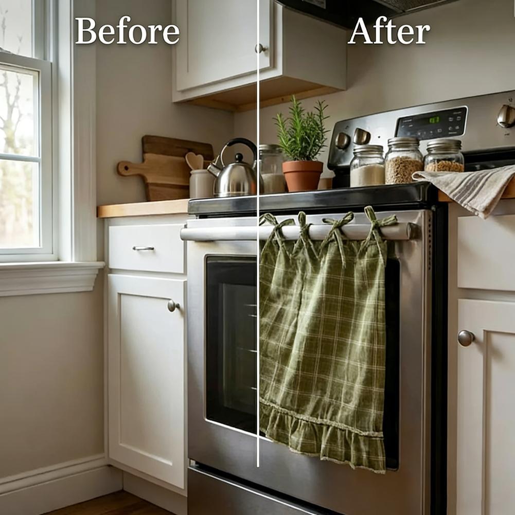 Oven Skirt Artisanal Farmhouse - Home Decor Curtain review and price