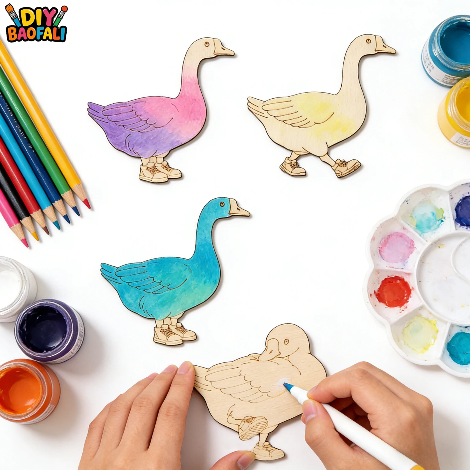 20pcs Unfinished Wooden Craft  - Home Decor Painting review and price