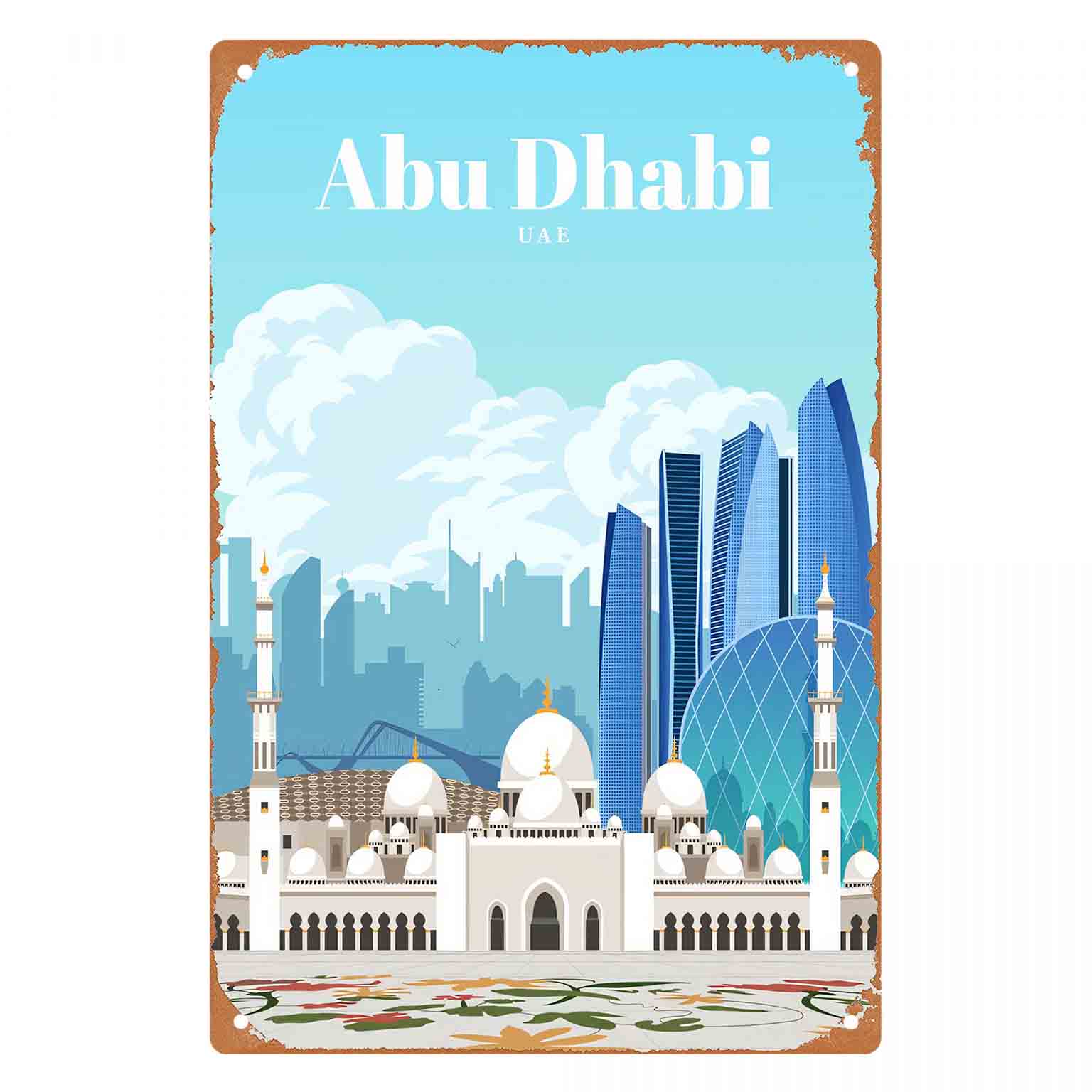 2D FLAT 1pc Abu Dhabi UAE Skyl - Home Decor Uae review and price