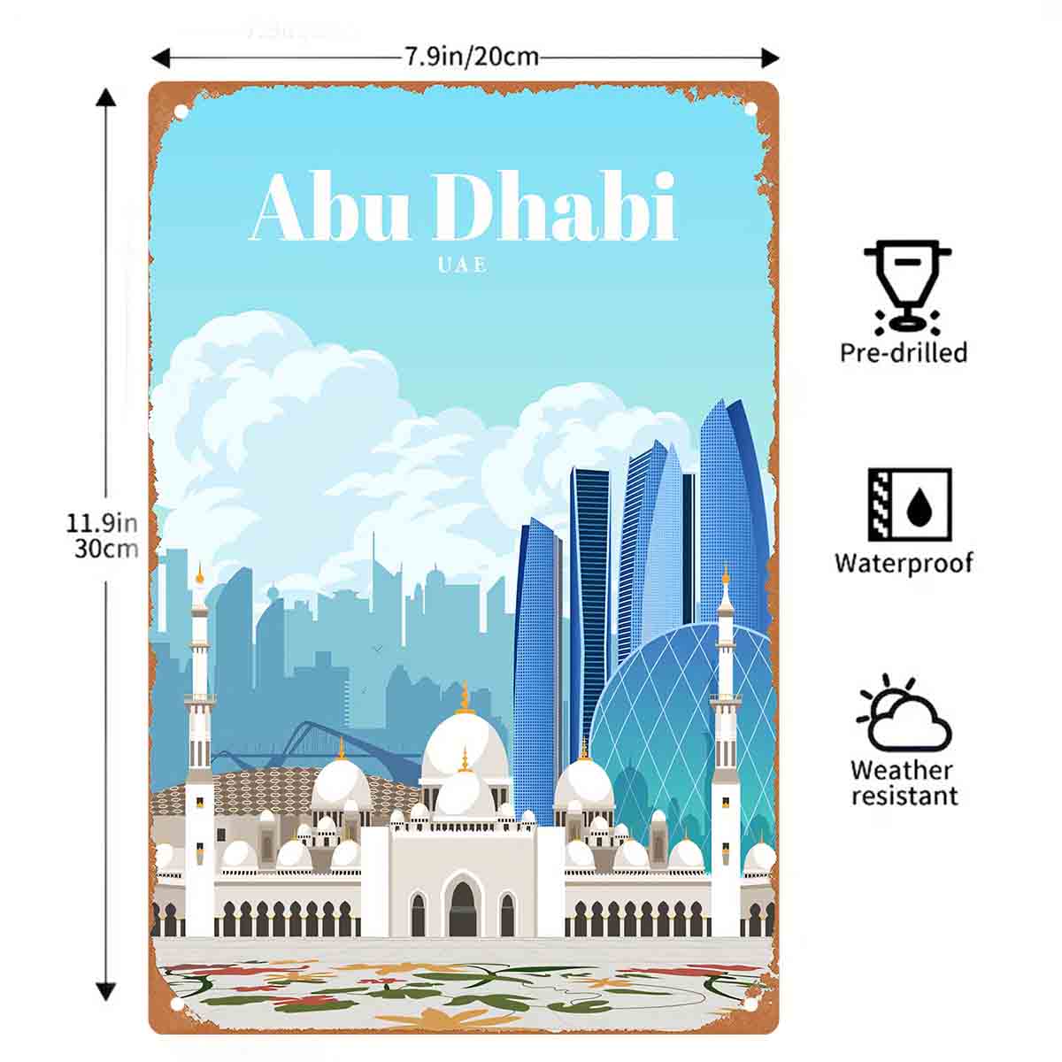 2D FLAT 1pc Abu Dhabi UAE Skyl - Home Decor Uae review and price