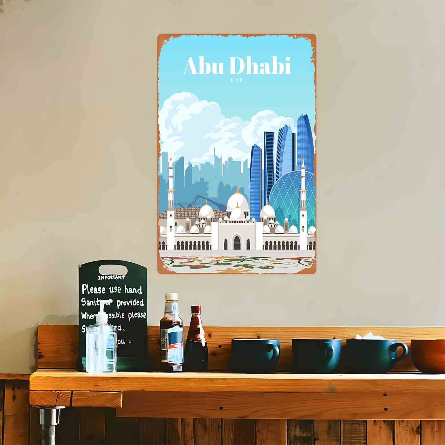 2D FLAT 1pc Abu Dhabi UAE Skyl - Home Decor Uae review and price